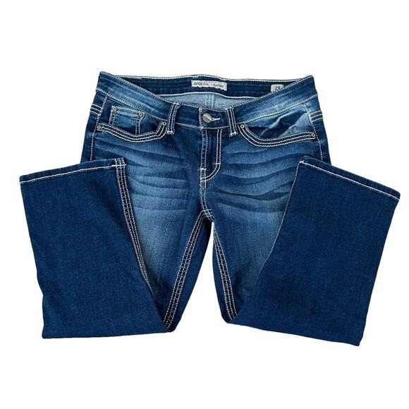 BKE Culture Women's 5 Pocket Crop Denim Blue Size 29 - Picture 10 of 10